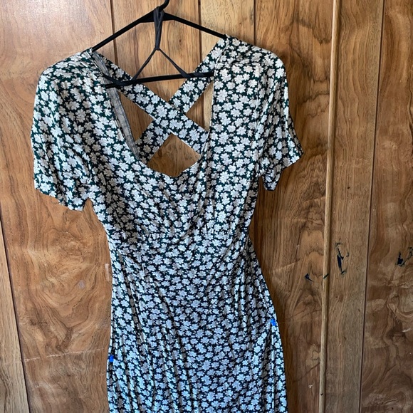 Long crossed backless sundress - Picture 2 of 2